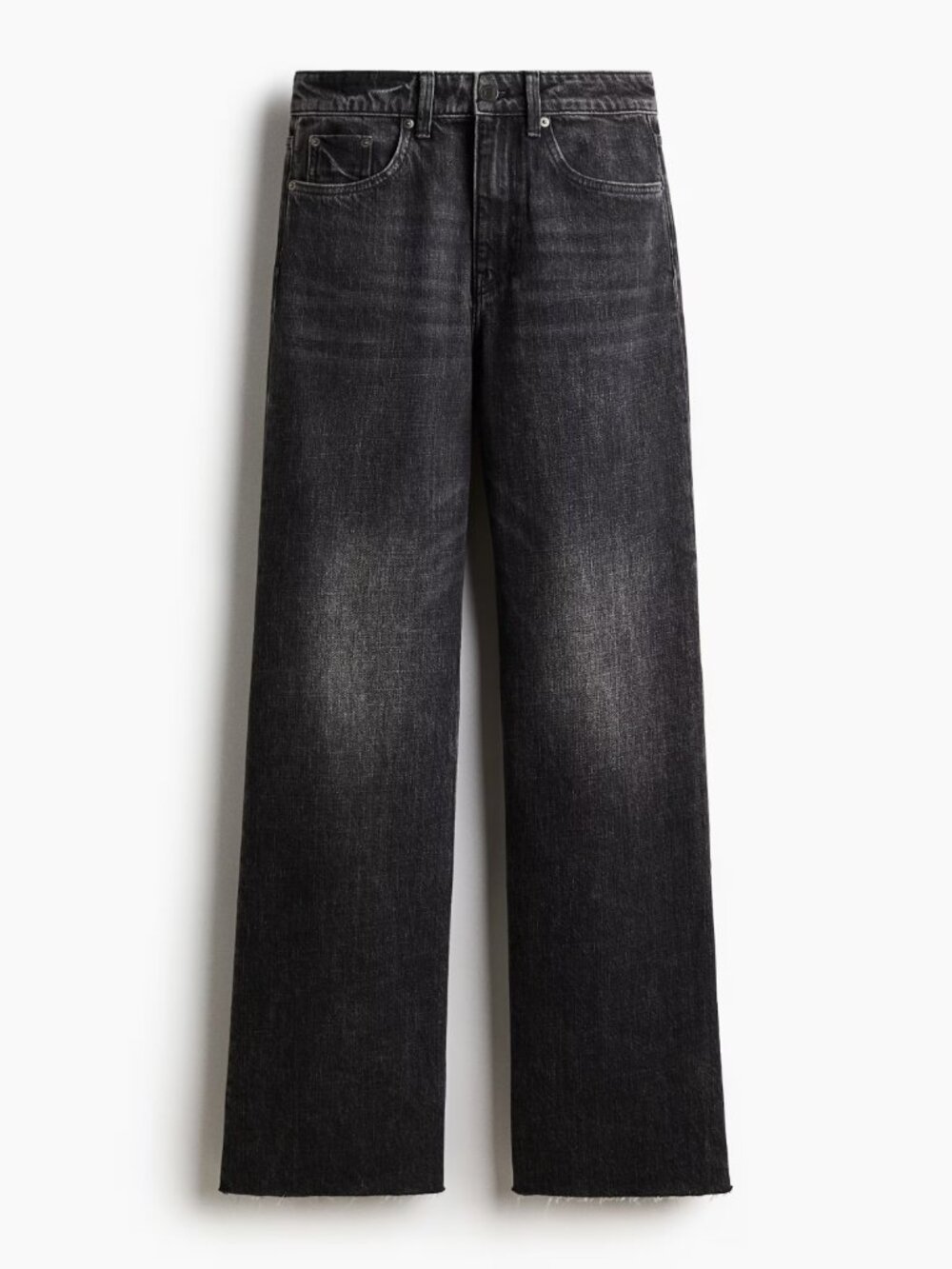 NWT Size 0 Wide High Washed Black H&M Jeans